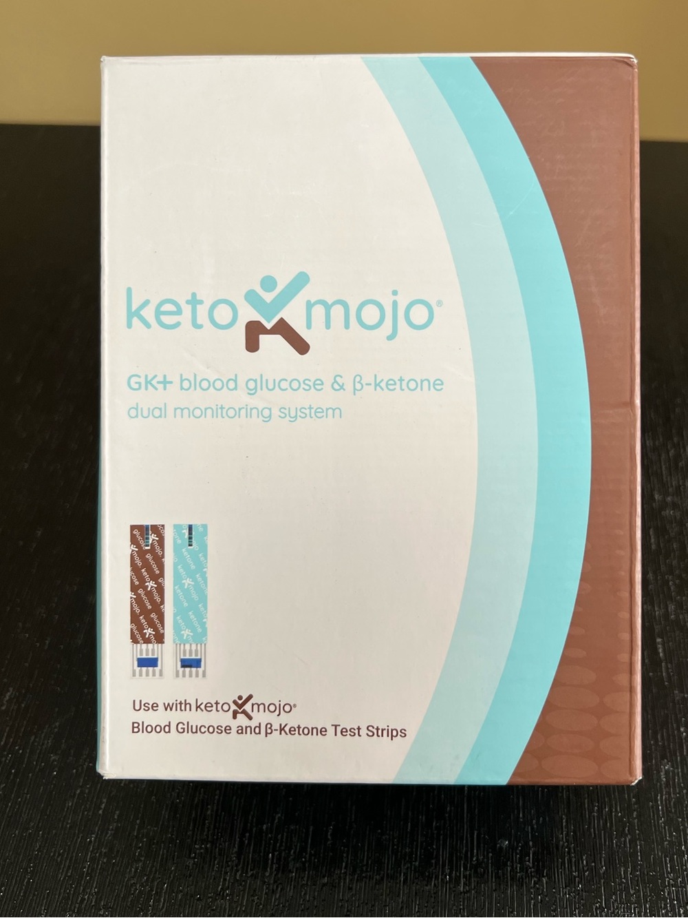 Keto Mojo GK+ Glucose & Ketone Monitor Kit & 30 Extra Glucose Strips. Exp. 2028